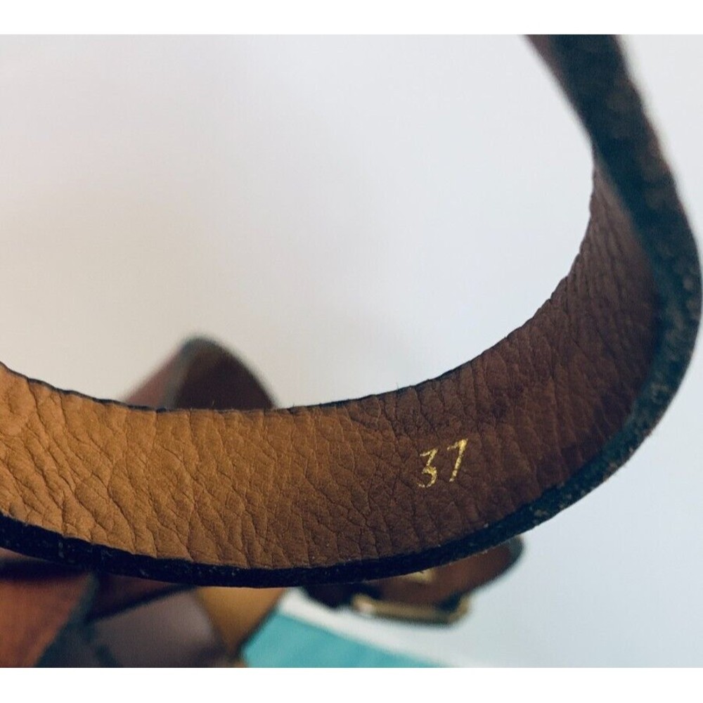 Isabel Marant 7 Hardy Brown Leather Wedge Heel Ankle Strap Buckle $695 - Picture 7 of 9